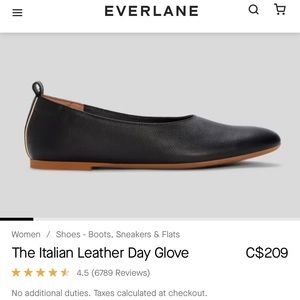 The Italian Leather Day Glove women’s size 8 1/2 black